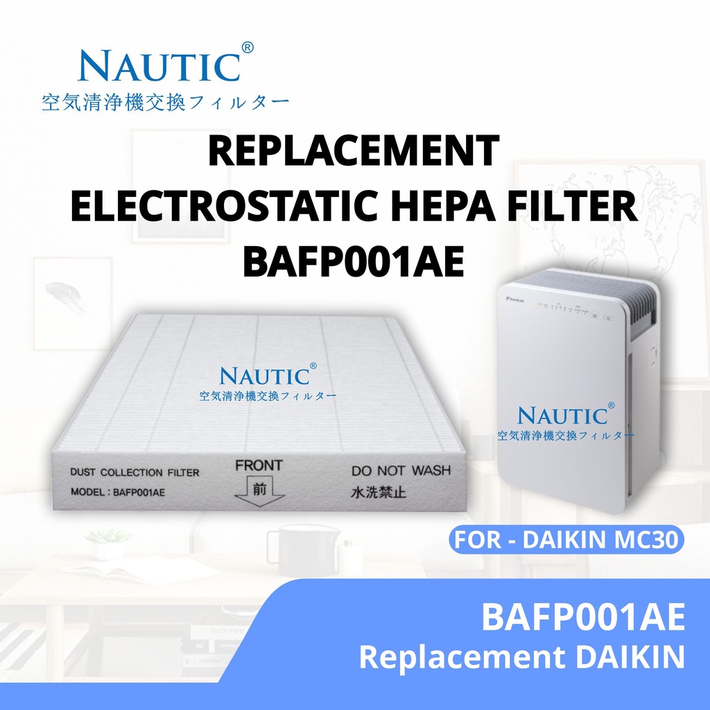 NAUTIC - DAIKIN MC30 Dust Collection Filter MC30VVM-A / Hepa Filter DAIKIN MC30 MC30UVM6 BAFP001AE