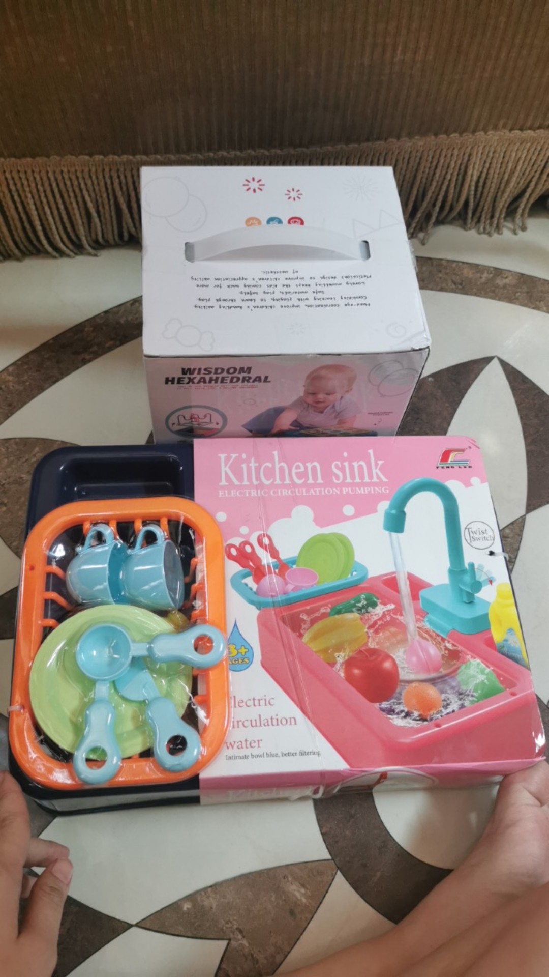 Mainan Edukasi Anak - Kitchen Sink Set Wastafel Cuci Piring