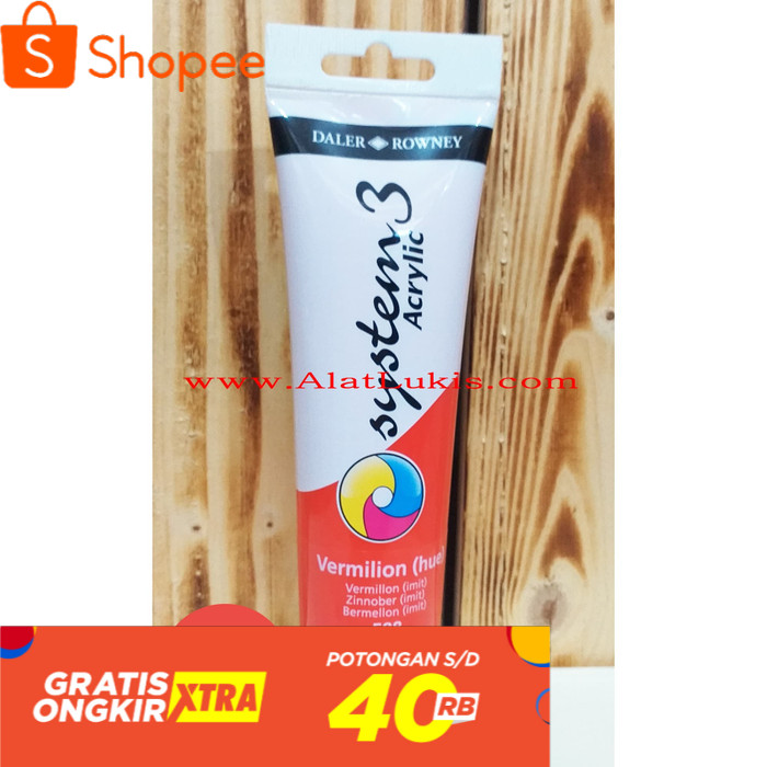 

Cat Akrilik System 3 150 ml warna Vermilion Hue