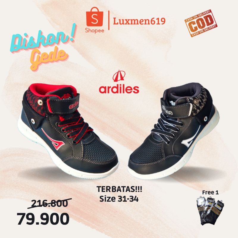 Sepatu Sekolah Anak Cewek Cowok SD SMP Sepatu Sekolah Ardiles Original Sepatu Ardiles Anak