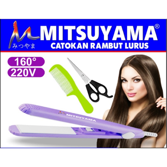 Catokan rambut + gunting + sisir ms-5009