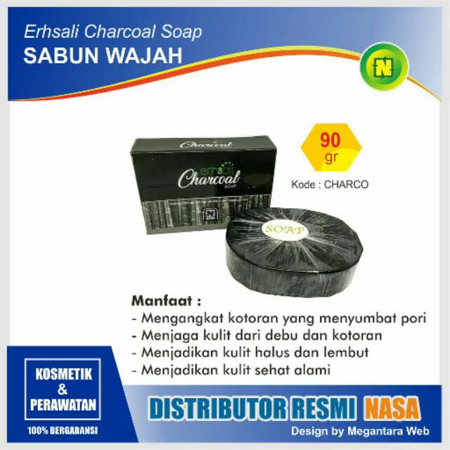 Erhsali Charcoal,sabun muka pria berminyak,sabun muka wanita berminyak,sabun muka arang bamboo,sabun
