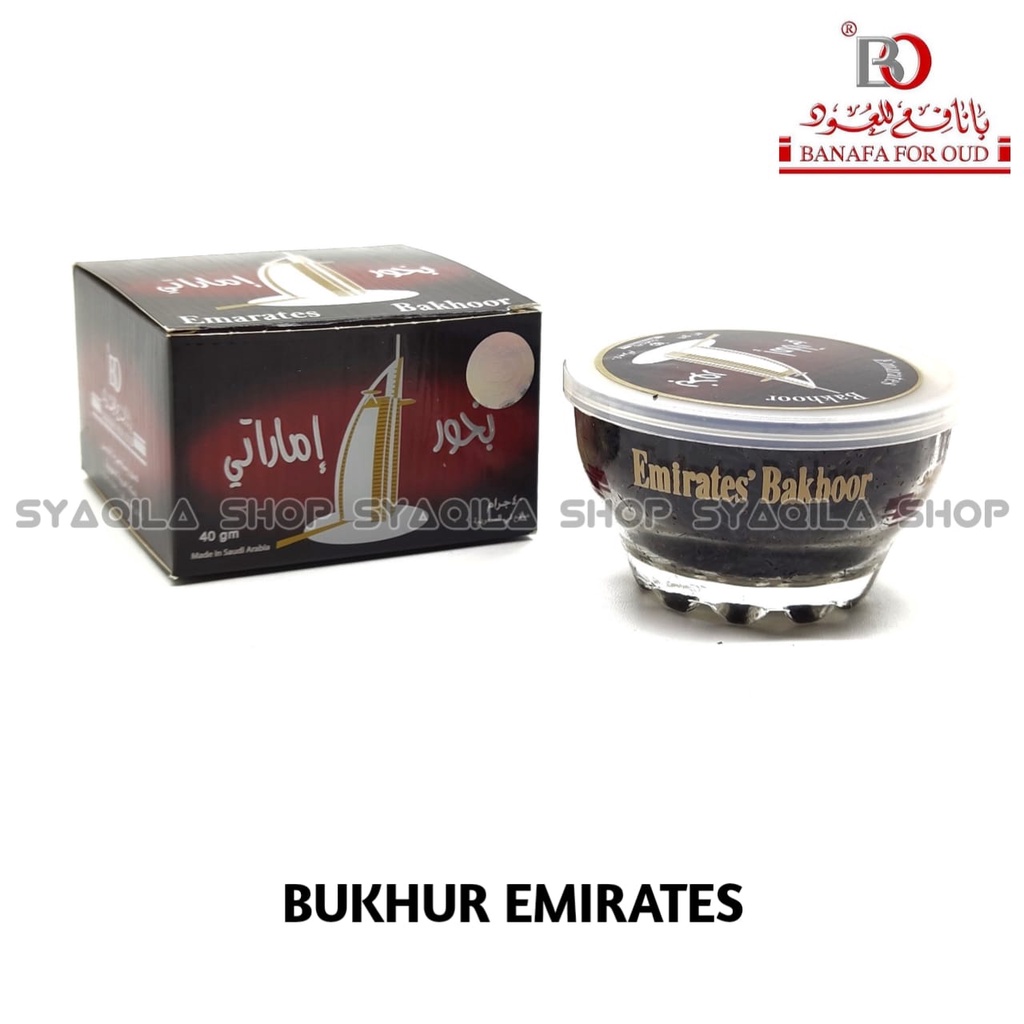 Bukhur Emirate Buhur Gaharu Emirates Bakhoor Banafa for Oud BO Dupa Arab Asli Saudi KSA 40 Gram