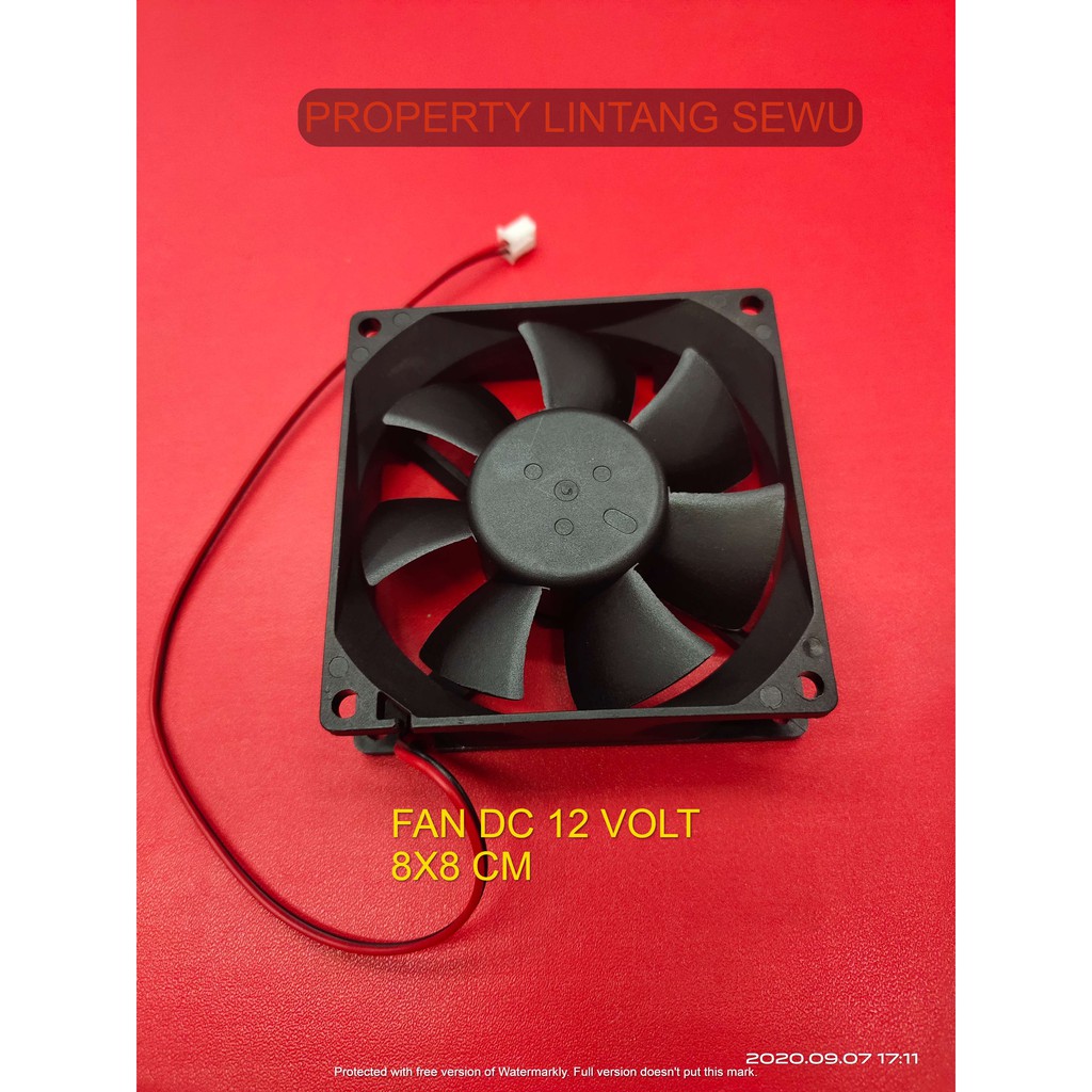 FAN KIPAS DC 12V 8X8CM fan kipas dc 12 v 8 x 8 cm