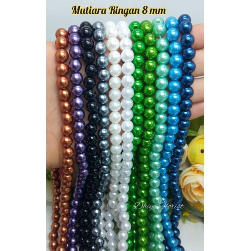 Mutiara Ringan 8 mm|Mutiara 8 mm Mutiara Per String Mutiara