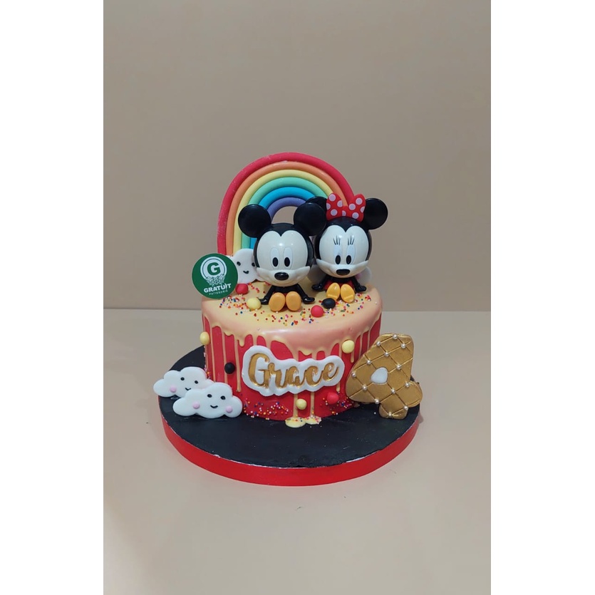 

MICKEY MINNIE MOUSE BIRTHDAY CAKE UK 15CM