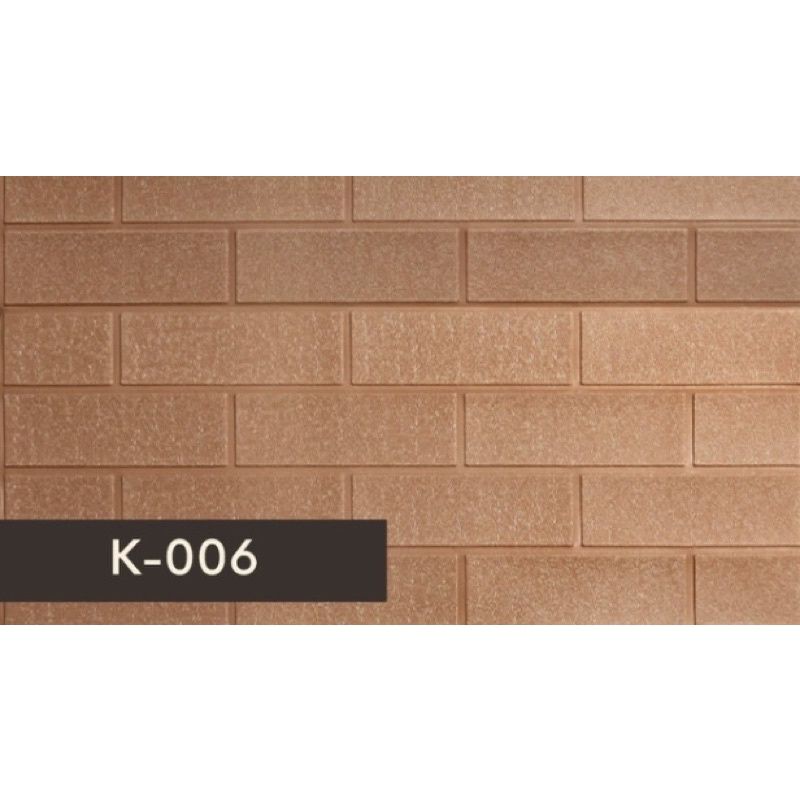 WALLFOAM 3D TIMBUL WALLPAPER FOAM BATA PUTIH HIASAN DINDING BATA ALAM WALLPAPER STIKER FOAM PEREKAT BATU BATA PUTIH HITAM-k-006