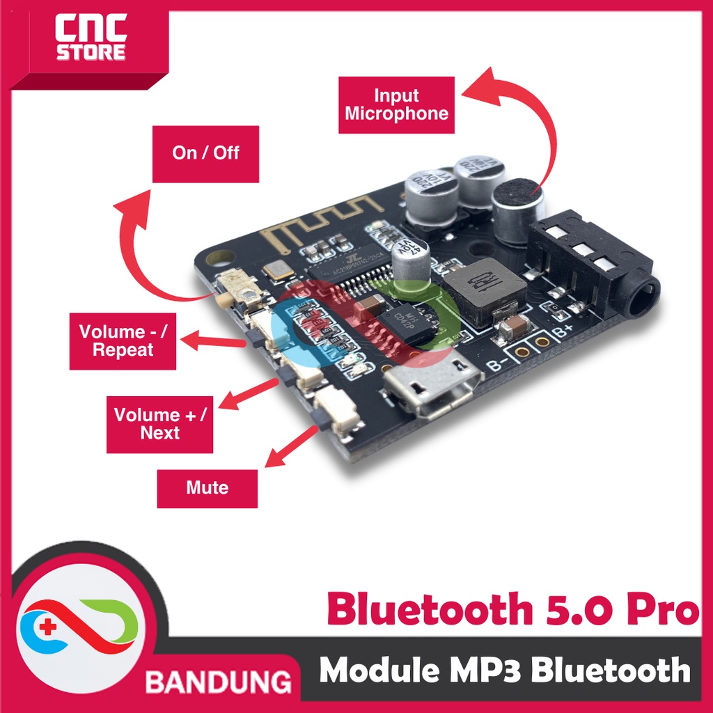 MP3 BLUETOOTH 5.0 AUDIO PRO RECEIVING MODULE DECODER BOARD