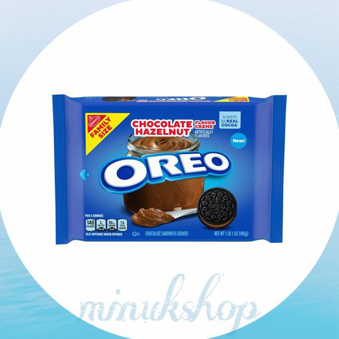 

Oreo Chocolate Hazelnut Flavor creme Family Size 482gram