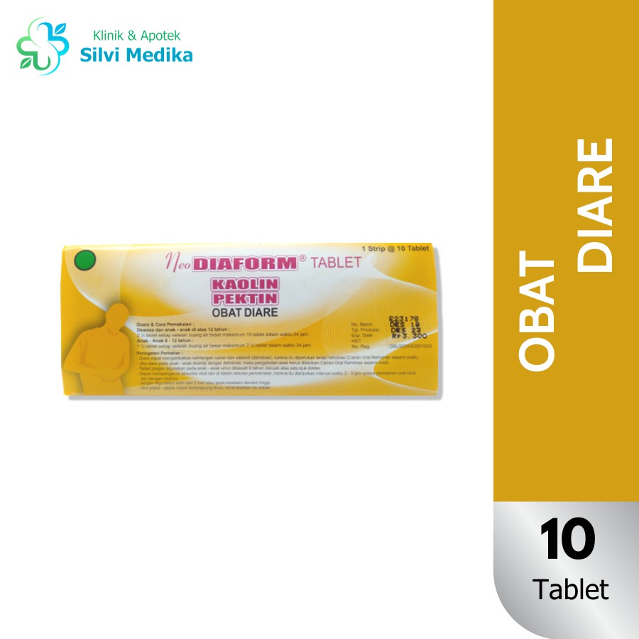 Diaform Tablet (Obat Diare) PERSTRIP