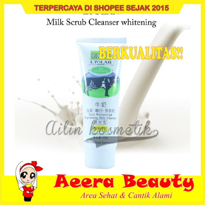 GRATIS ONGKIR [BPOM] NEW LYOLAN Scrub EONNIE LYOMILKY / Eonie Lyomilky Milk Cleanser AK0181