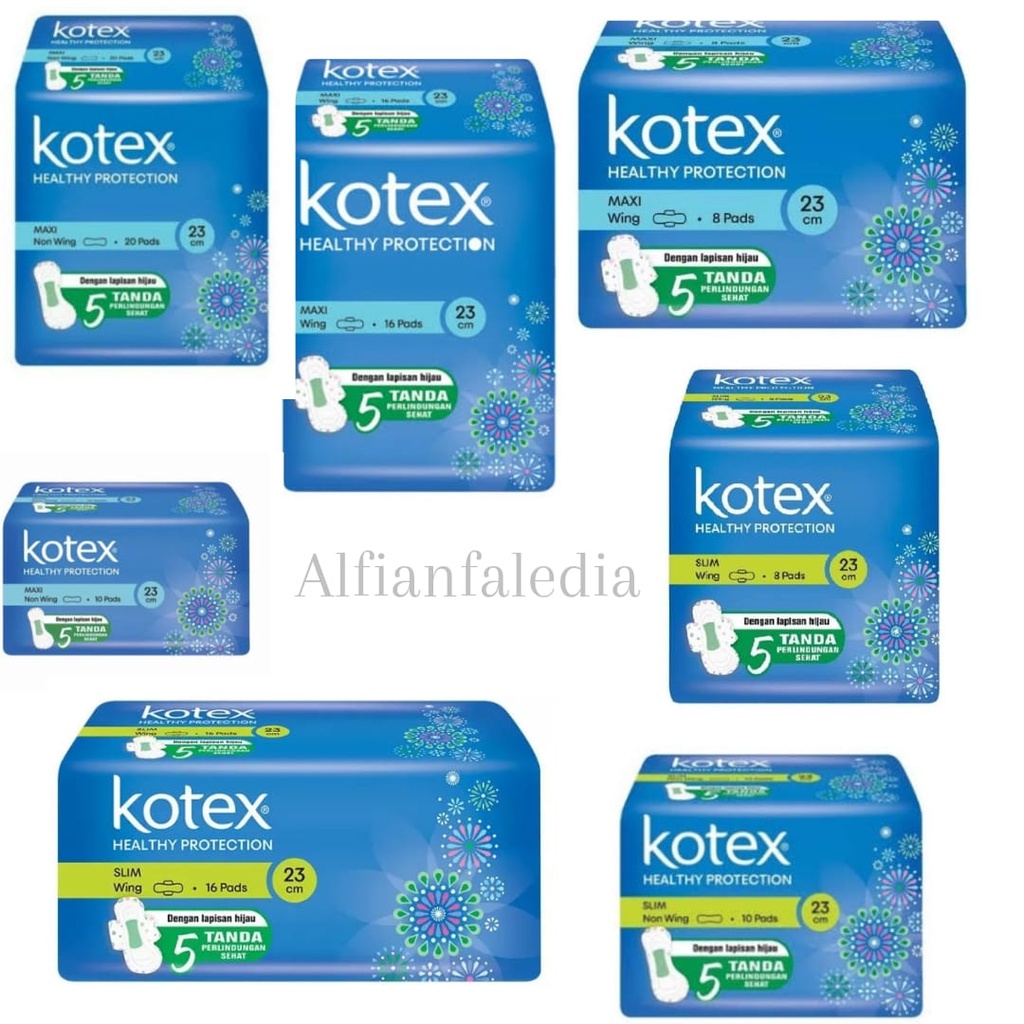 Kotex Healthy Protection Maxi & Slim Wing & Non Wing 23cm