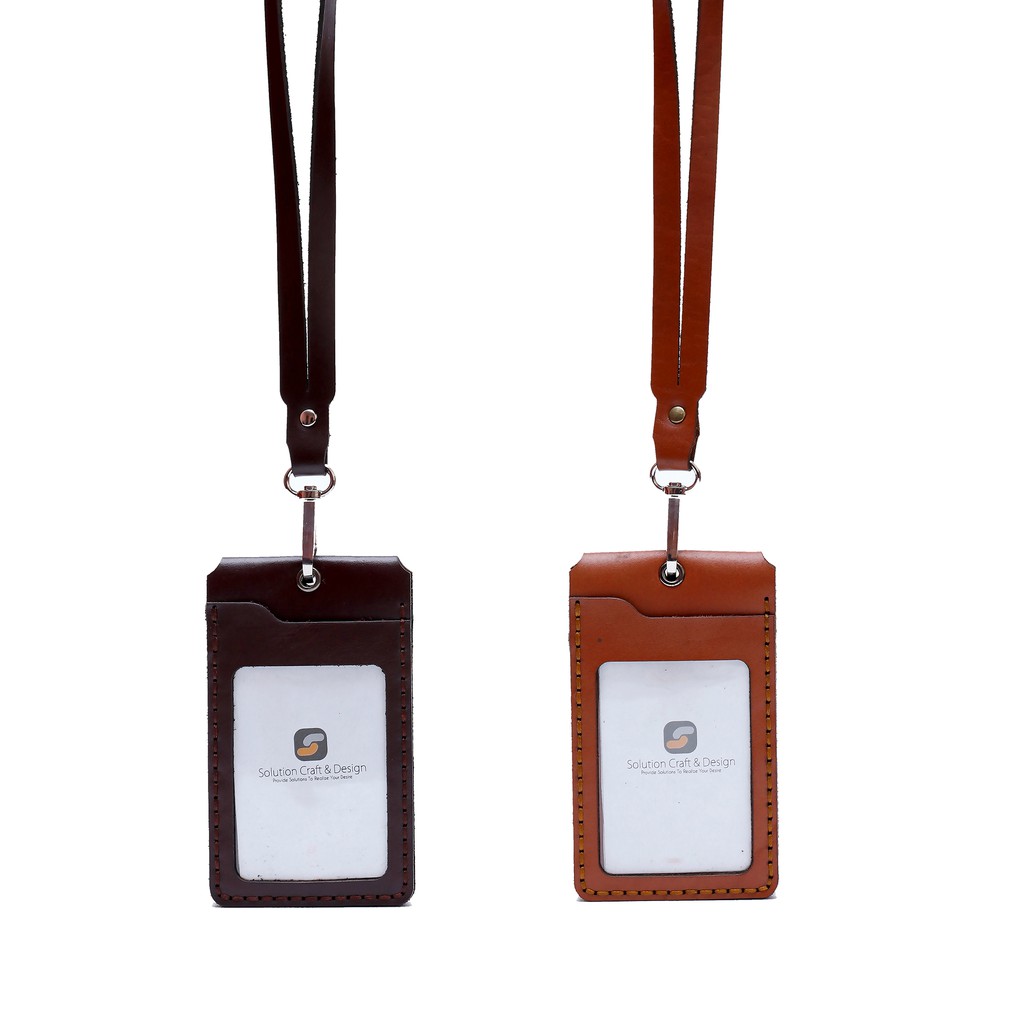 

ID Card Holder Kulit Sapi Genuine Custom Nametag - KODE : LDH-LS001