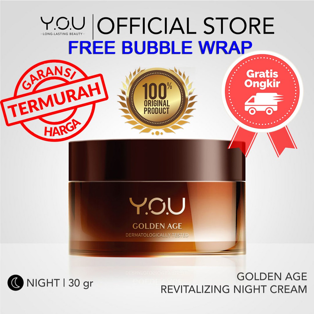 YOU Golden Age Revitalizing Night Cream 30g[Overnight Skin Reviving Complex]