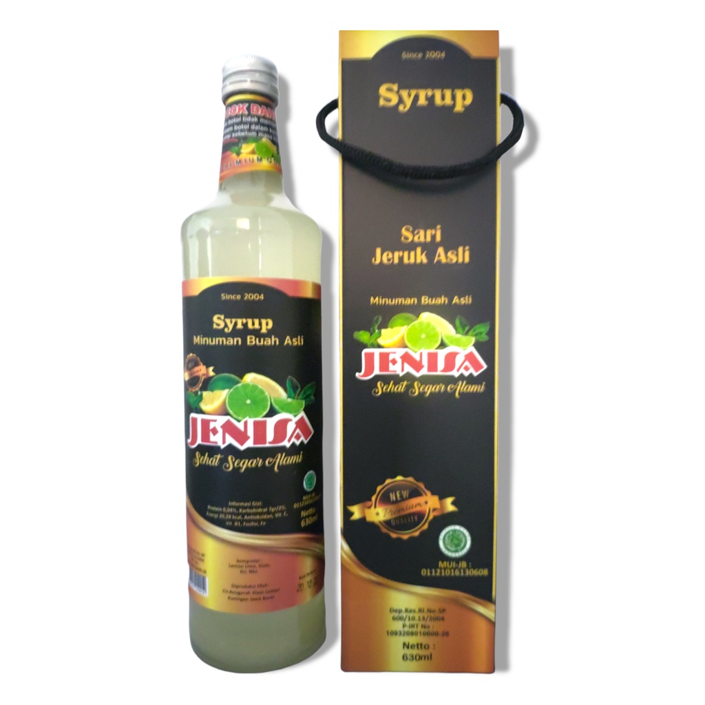 

JENISA sirup Jeruk Lemon asli alami 620ml khas kuningan