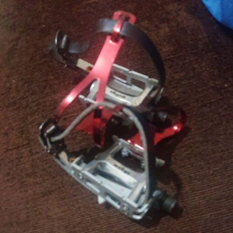 pedalset toeclip wellgo single strap