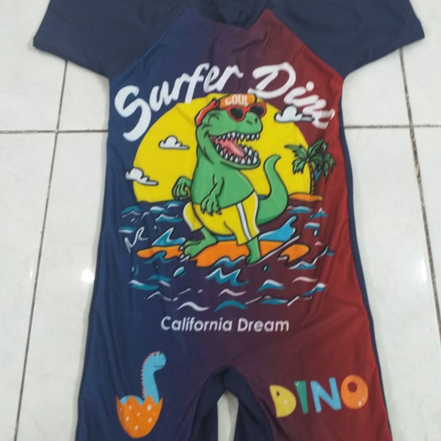 Baju Renang Anak Diving DINO BOBOBOY CROCODILE DINO SURFER TOP LUCU BANGET