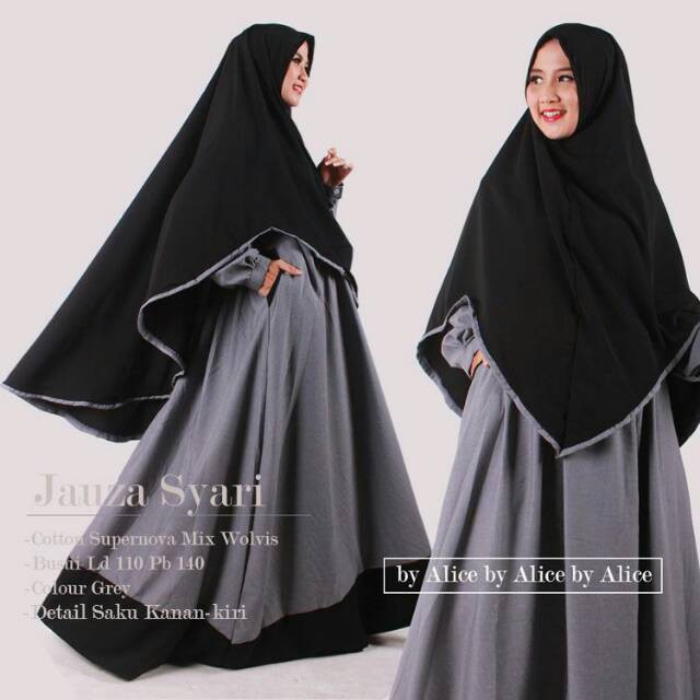 Gamis Jauza Set Syari Ori Alice