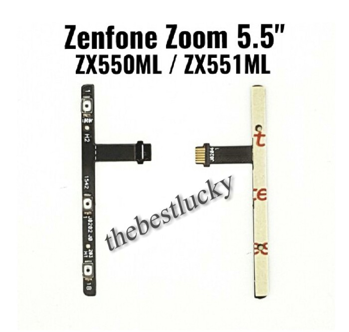 Flexible On Off Volume Asus Zenfone Zoom 5,5" ZX551ML 550ML Z00XS Ori