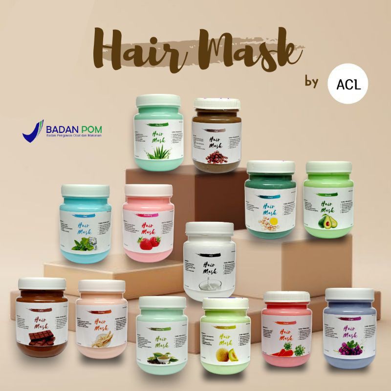 Masker Rambut Hair mask BPOM Ala Salon 200ml | GROSIR | FREE SHOWERCAP | HAIRMASK HALAL