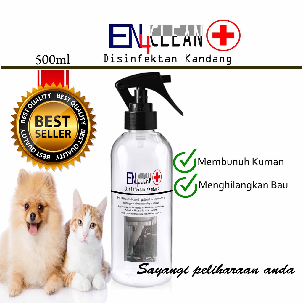 Disinfektan kandang 500ml spray wangi sereh segar by Ovelly shop sudah ada izin edar resmi by Oke sabun suplayer