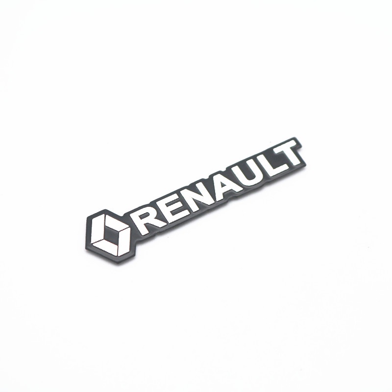 4pcs Sticker Dekorasi Mobil 3D Bahan Aluminum Untuk Renault Twingo Logan Megane 2 3 Clio 4 Duster Trafic 2021