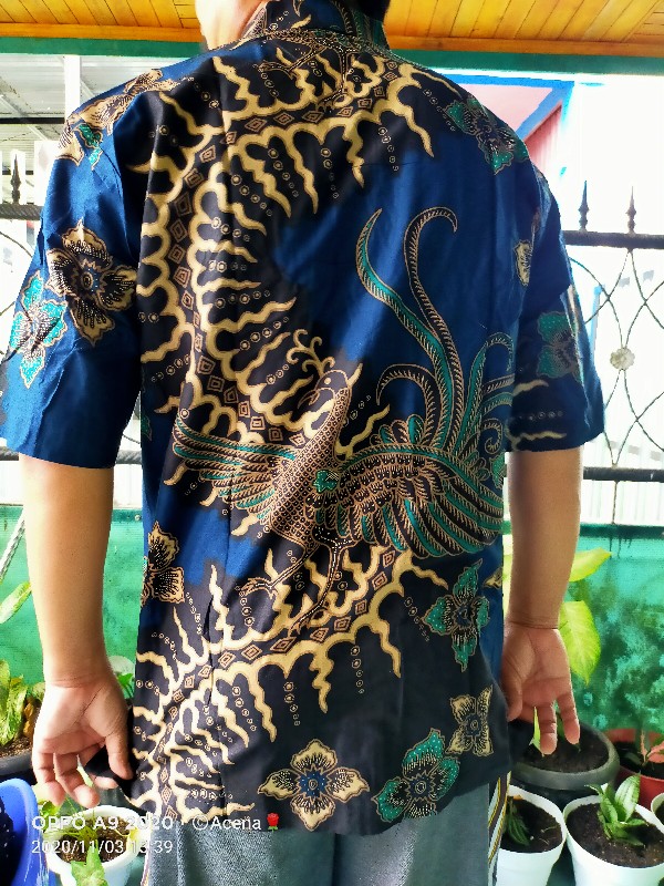 Kemeja Batik Prabu Bahan Katun Baturaden Reguler Fit B376 (kode 8)