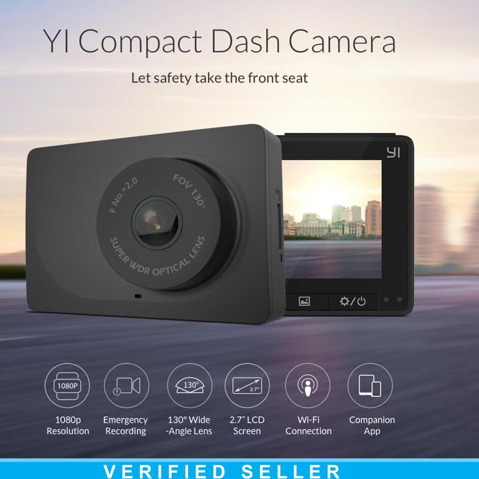 Jual KODE 22 Xiaomi Xiaoyi Yi Compact Dash Cam WIFI Dashboard Camera