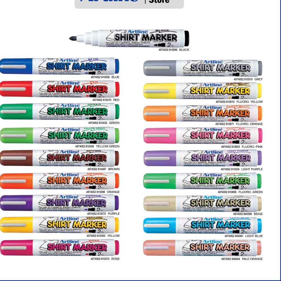 

Update ARTLINE Spidol Kain Shirt Fabric Marker EKT-2 ~