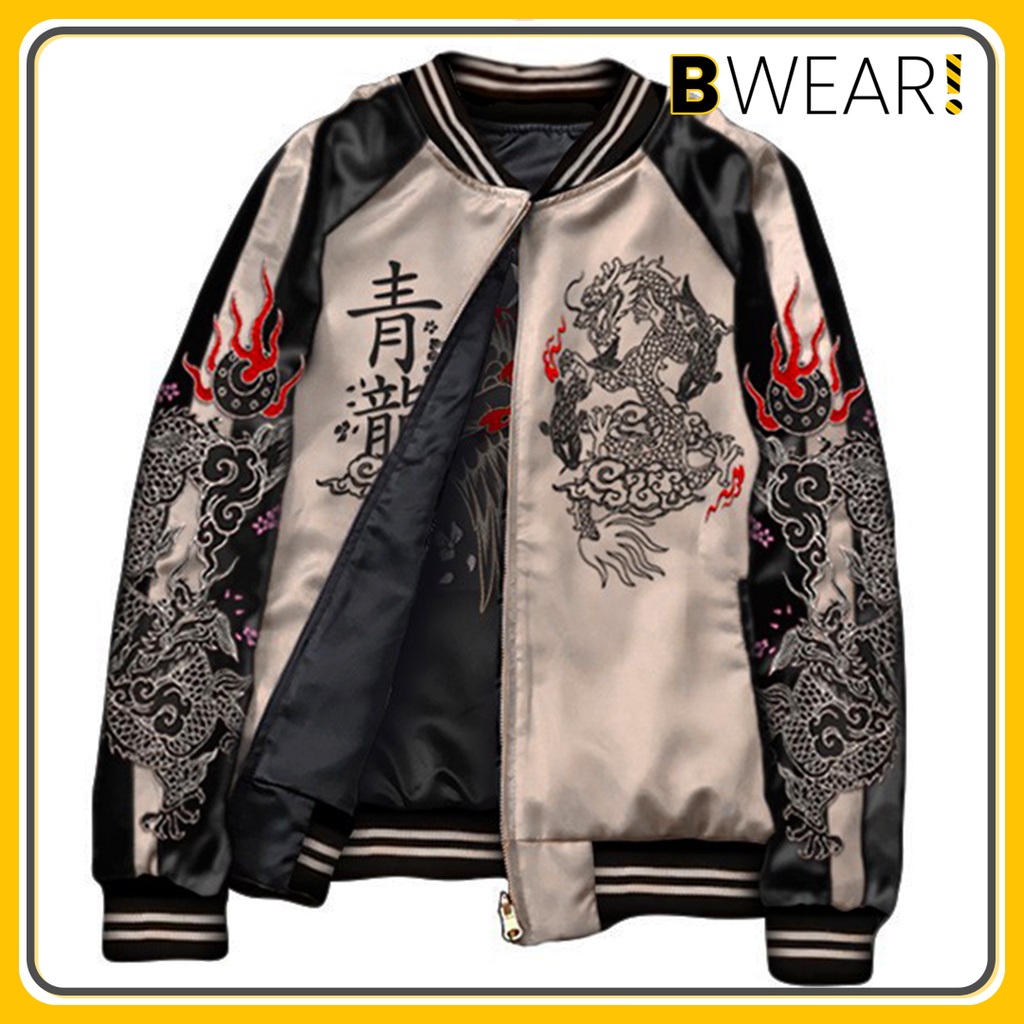 Jaket Pria Wanita Jaket Bolak Balik Sukajan Bordir Original X Urband Absolute A215