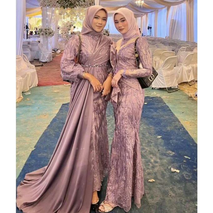 BAJU KONDANGAN WANITA / GAUN DUYUNG PESTA / DRESS DUYUNG WISUDA / GAMIS GAUN PENGANTIN