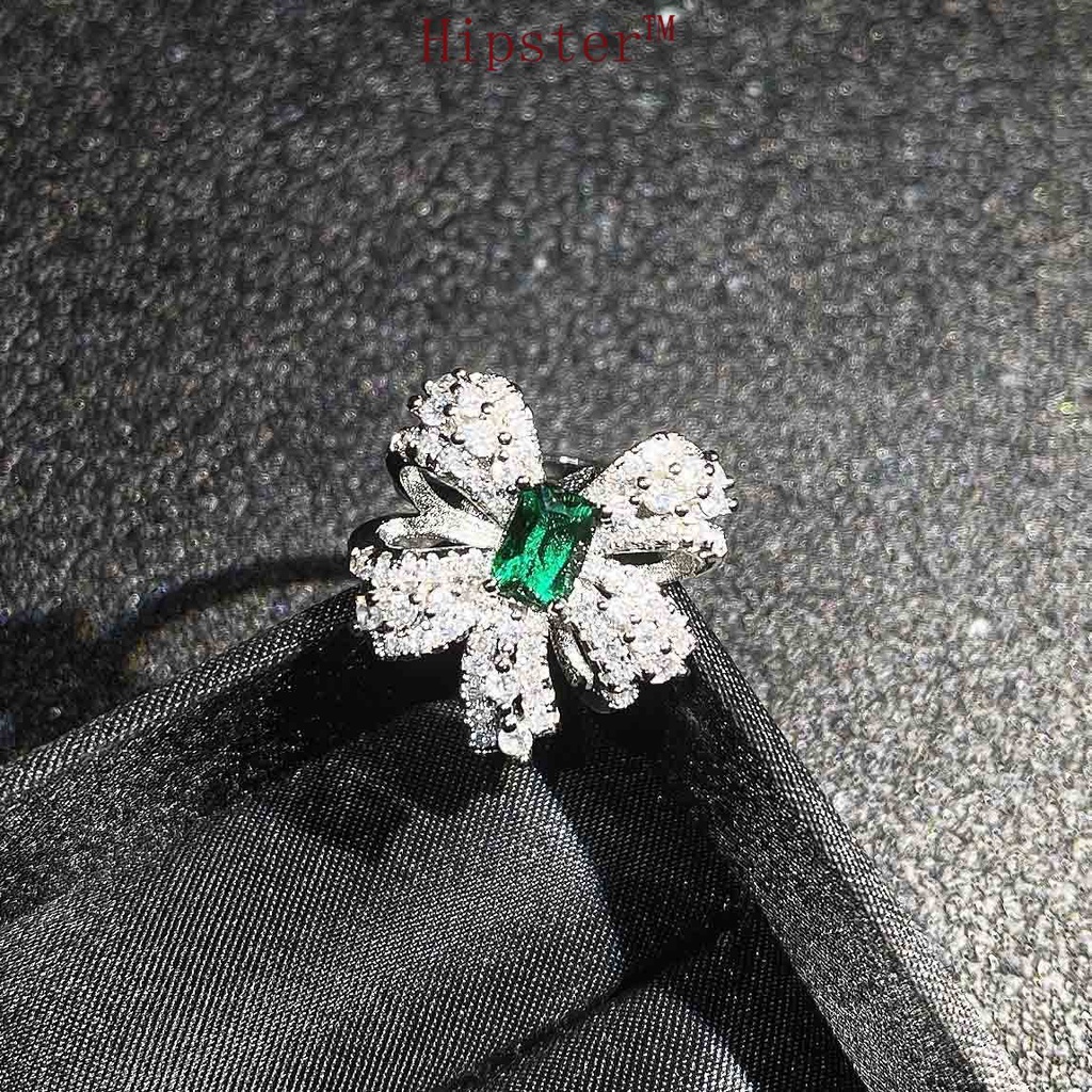 Fine Custom Jewelry Butterfly Set Natural Gemstone Bow Necklace Ring Stud Earrings