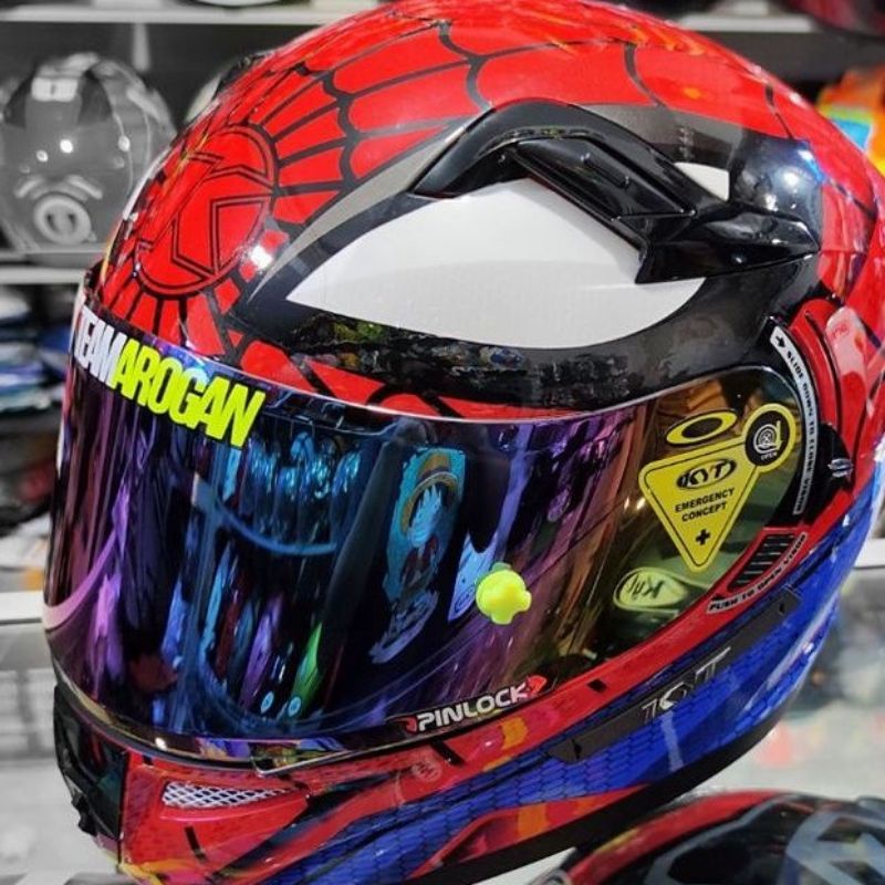 COD Flat Visor Iridium Gold Blue Silverado Pelangi Hitam Bening KYT RC7 R10 K2 RIDER V2R MDS VIKTORY MURAH KUALITAS MEWAH