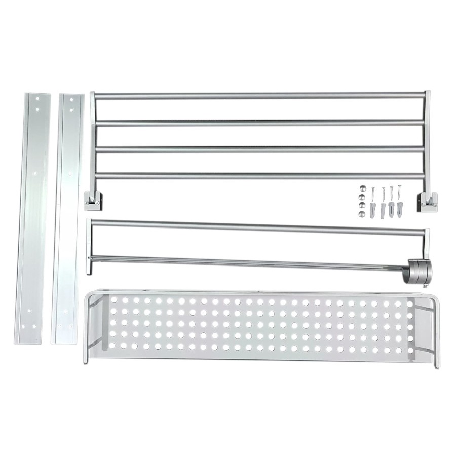 Rak Dinding serbaguna Rak handuk Aluminium 3 susun