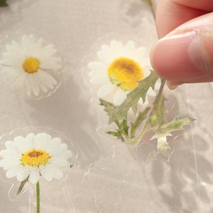

㋿ GAEKOPEDIA || Stiker PET FLOWER Sticker Decor Planner DIY Scrapbook Bunga Stiker Dekor - B0005 ↷