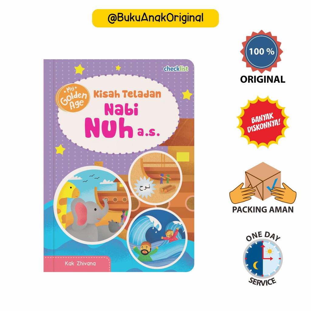 Boardbook Anak Kisah Teladan Nabi Nuh My Golden Age