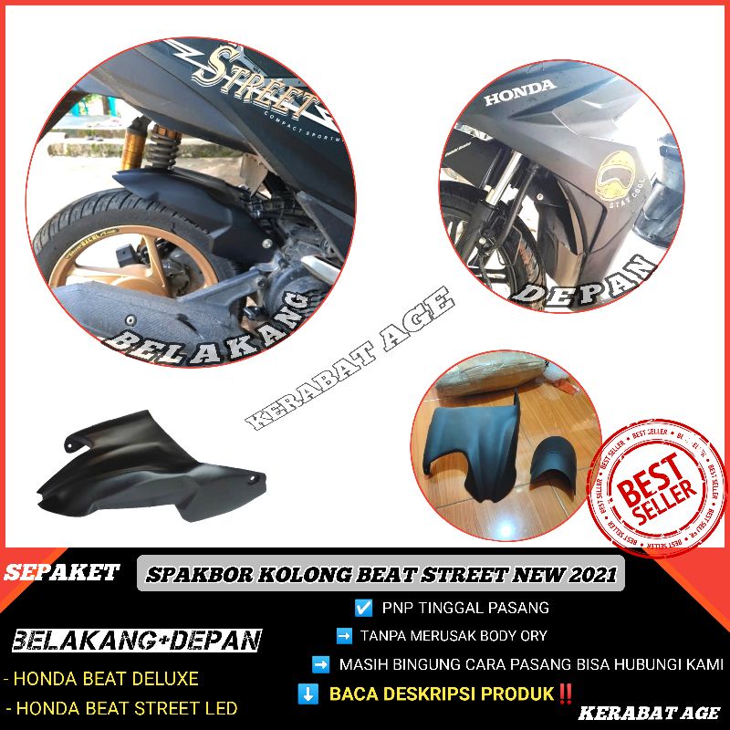 Spakbor kolong Sambungan sepakbor depan Beat street 2022 2021 2020 Fullset