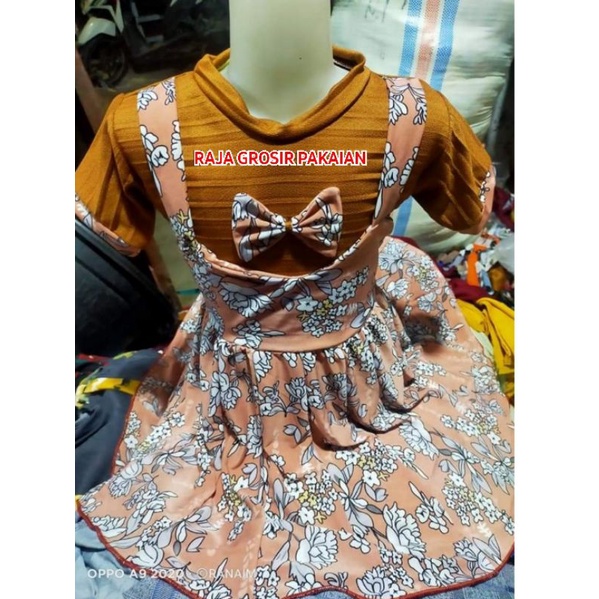 Baju Dress Kodok Anak Cantik Usia 1-4 Thn