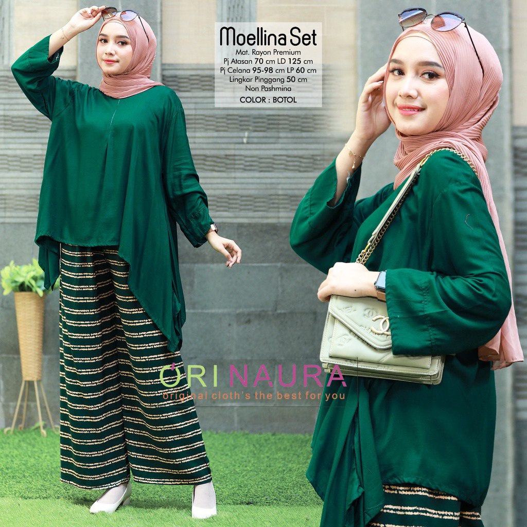DASTER LENGAN PANJANG NEW ARRIVAL Setelan ONE SET Rayon Oversize CP Waka Kope Pecah Jumbo Fit XXXL-WAKA MEOLLINA HIJAU