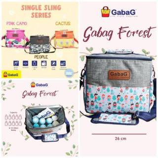 Cooler Bag Gabag FOREST PEOPLE PINK CAMO CACTUS GAIA NARA Single Sling Series / Tas Asi Free 2 pcs Ice Gel