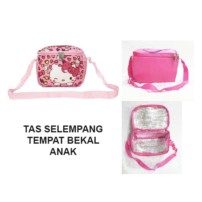 KADO CANTIK SET TROLLEY TAS DORONG ANAK PAUD PEREMPUAN Bahan Tahan Air + Tas Bekal