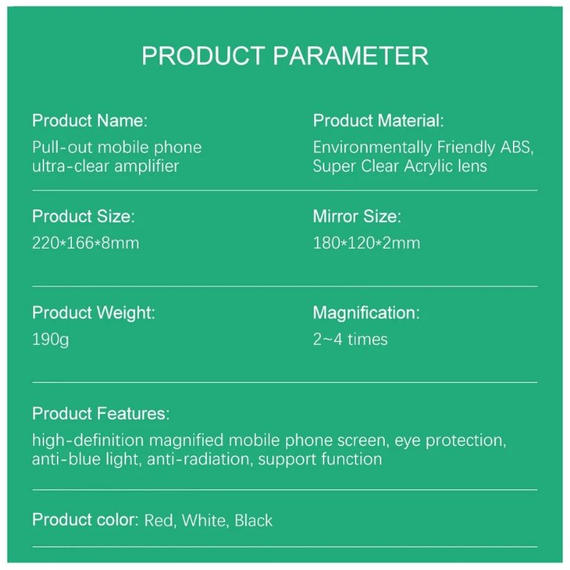 Kaca Pembesar Layar HP 3D F3/10 Inch