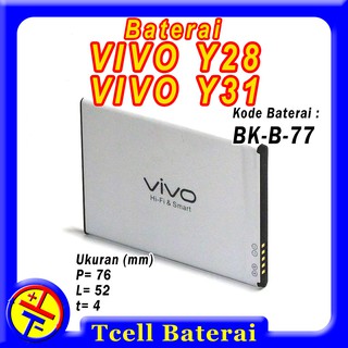Baterai VIVO Y28 Y31 BK-B-77 battery batre batere batrai
