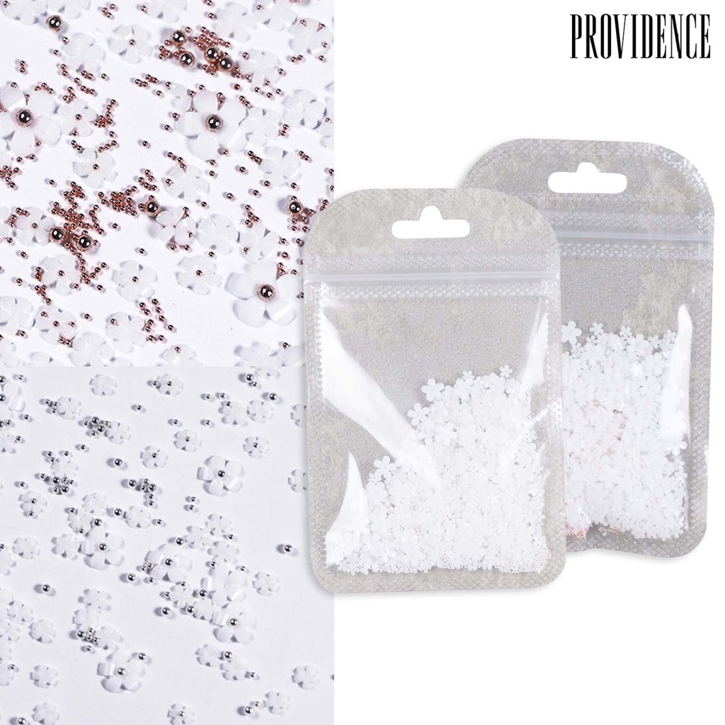 Providence 1Pack Nail Art Flower Creative Decorative Resin Five-petal Small Foral Manicure Decoration for Women