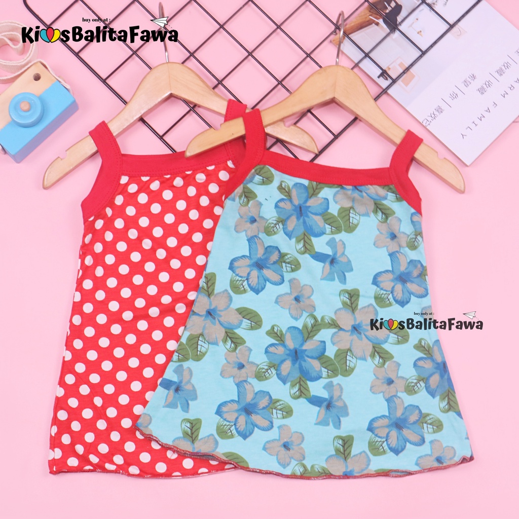 Tanktop Dress Bayi 0-12 Bulan / Baju Tidur Baby Girl Adem Bahan Kaos Daster Meylan Grosir Perempuan babycinnamon