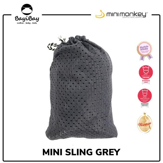 Minimonkey Mini Sling Grey / Gendongan Bayi Minimonkey