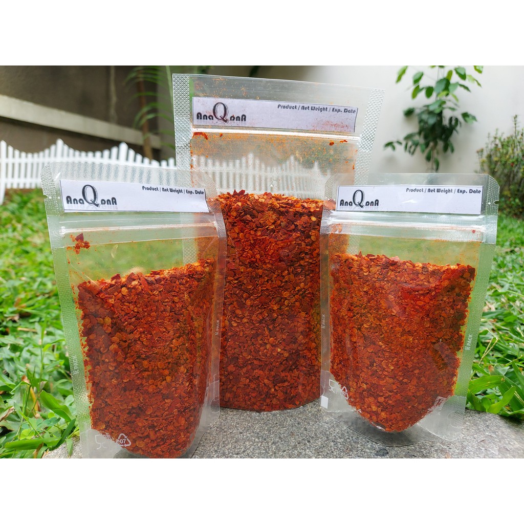 

Cabe Bubuk Kasar Chili Flake Granule PREMIUM Bumbu Dapur ANAQANA