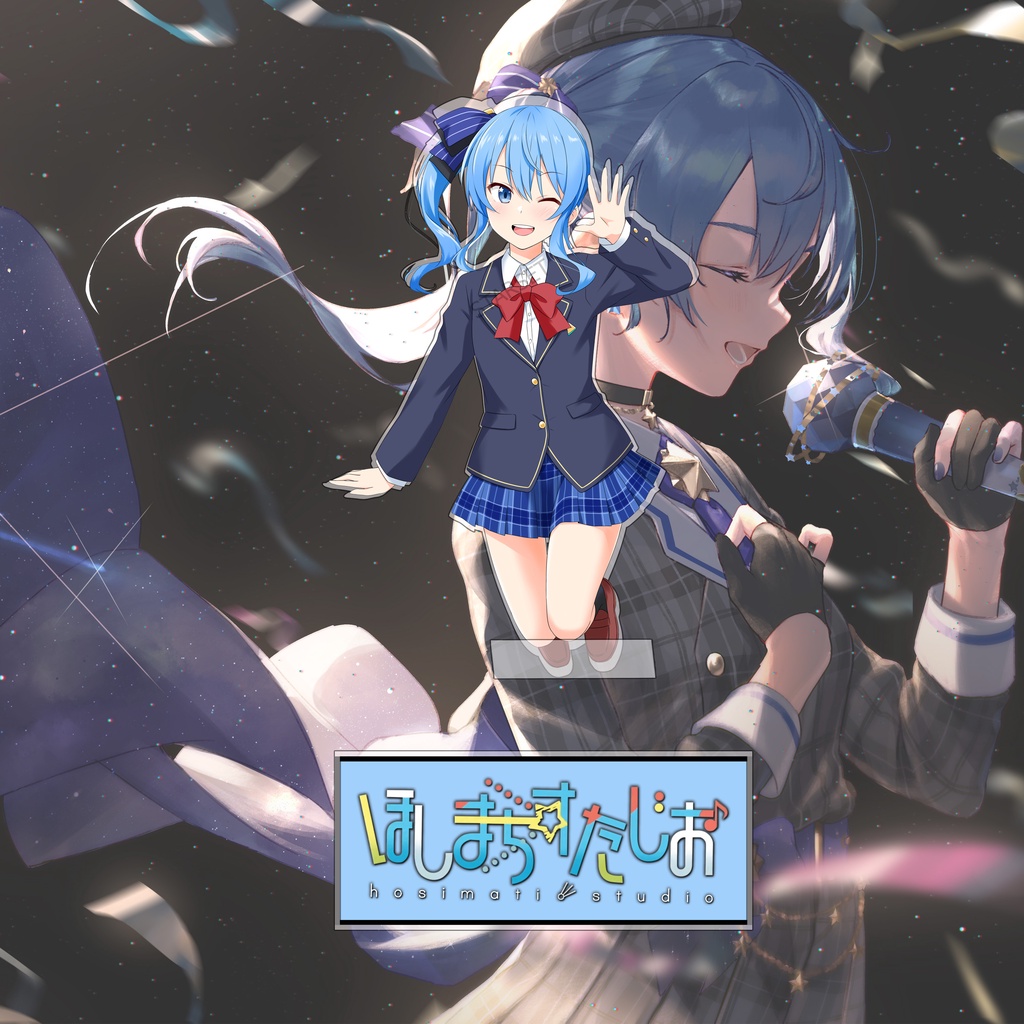 Action Figure Akrilik Hololive Hoshimachi Suisei Anime Vtuber Youtuber