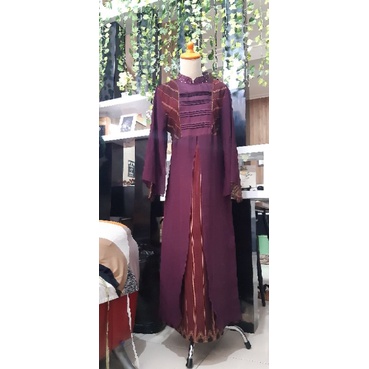 preloved gamis ungu pesta by savero