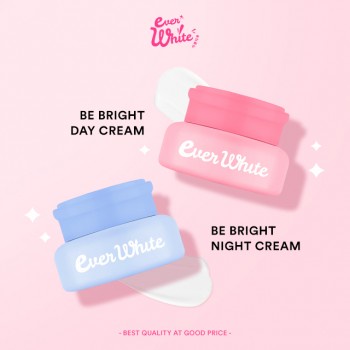 [COD] PAKET EVERWHITE 2in1 Be Bright Day &amp; Night Cream Pagi dan Malam Memutihkan Mencerahkan Melembabnkan l BPOM